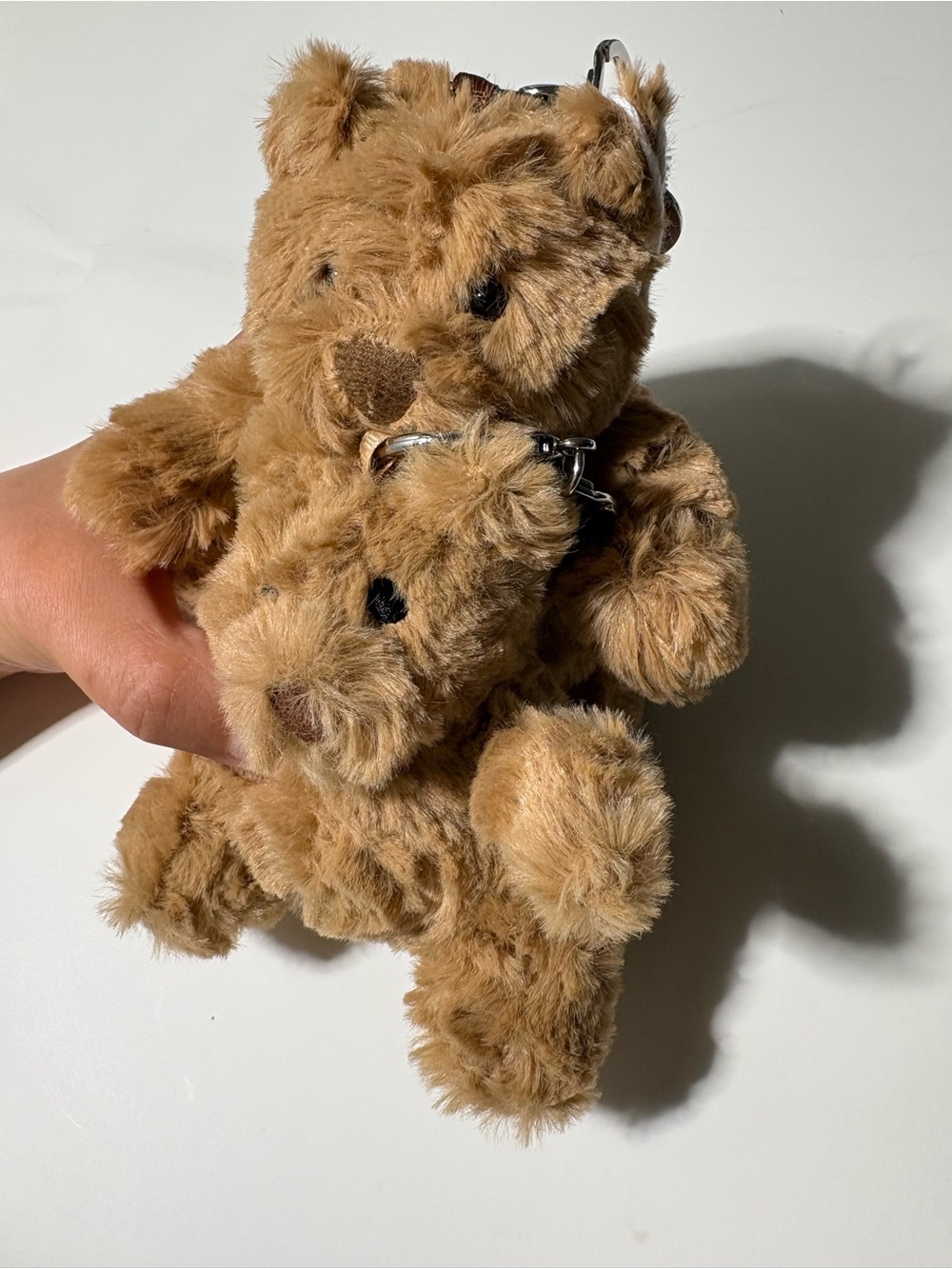 Kawaii Brown Teddy Bear Keychain Set of 2  Kawaii Cute Plush Bag Charm Gift